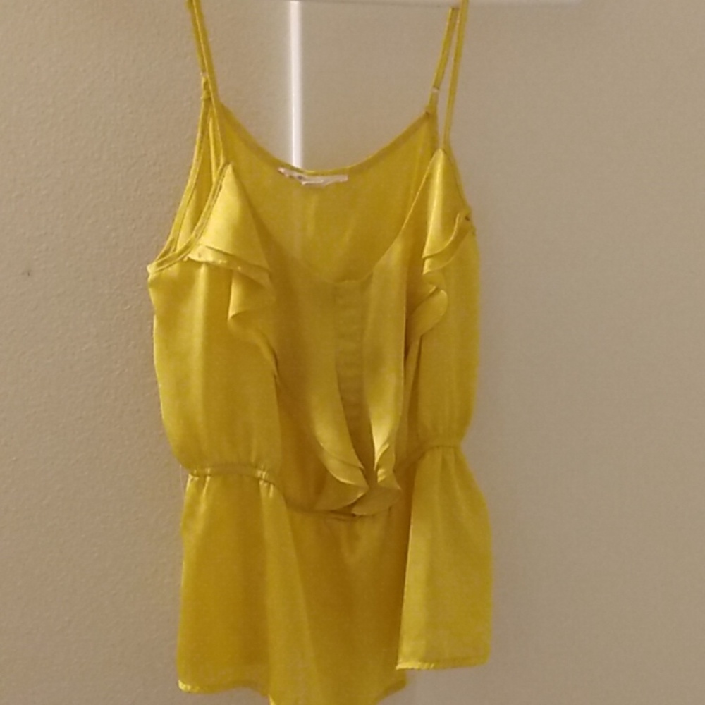 Forever 21 yellow tank top